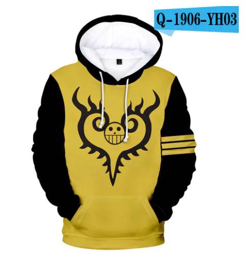 One Piece Anime Digital Print Hoodie - NEXTLEVEL 