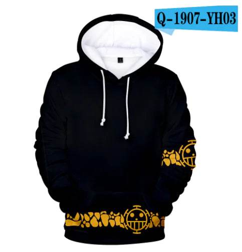 One Piece Anime Digital Print Hoodie - NEXTLEVEL 