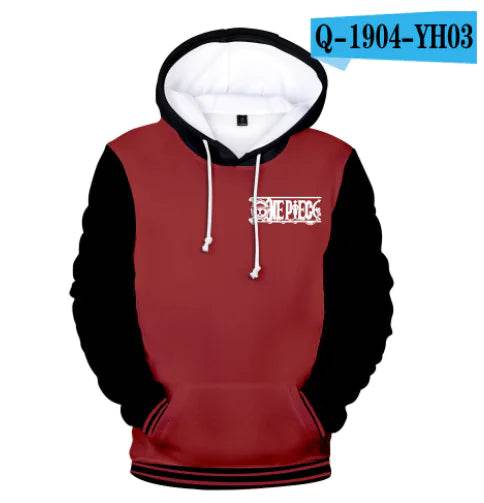 One Piece Anime Digital Print Hoodie - NEXTLEVEL 